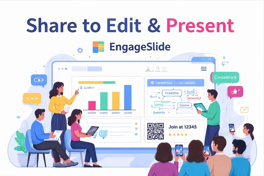 Share to Edit & Present: Turn Interactive Slides into a Collaborative Experience with EngageSlide