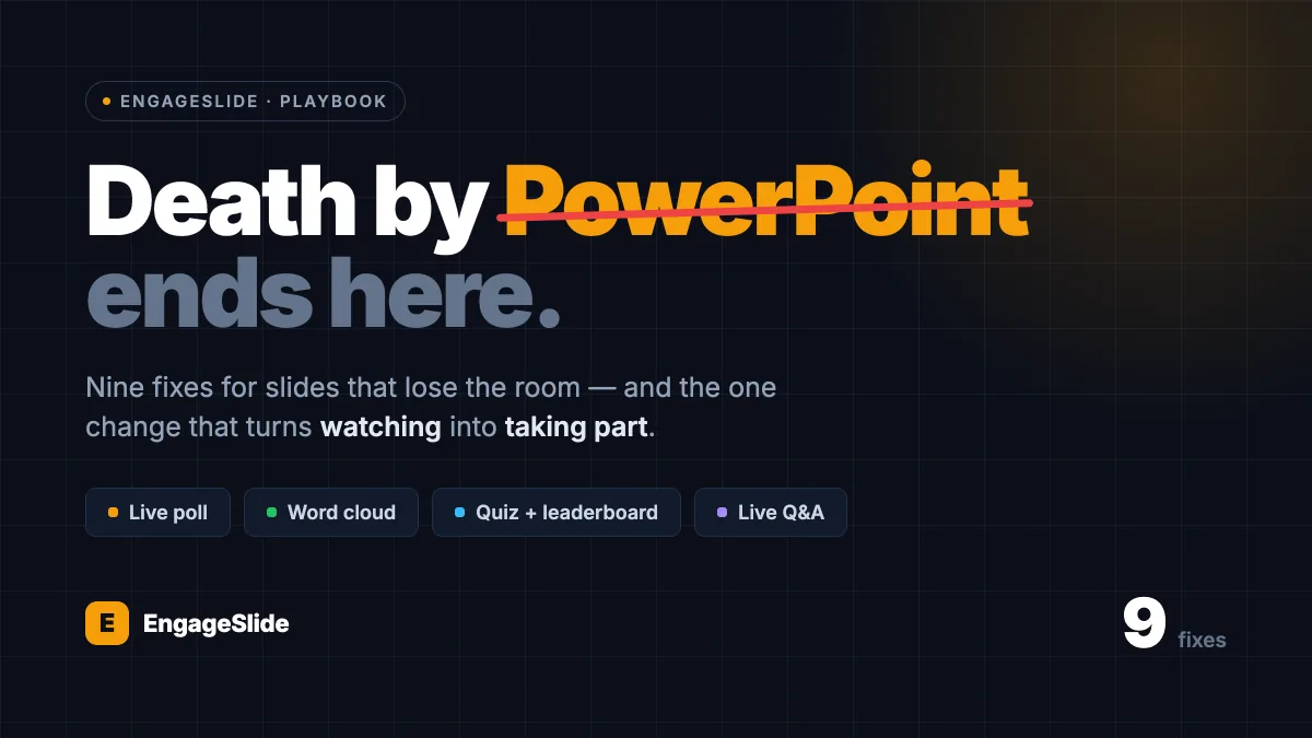 Death by PowerPoint: 9 Ways to Fix Boring Slides