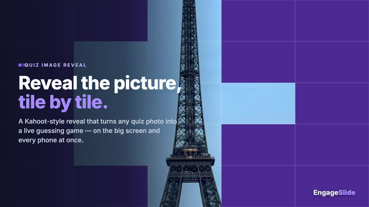 Image Reveal: Turn Any Quiz Photo Into a Live Guessing Game