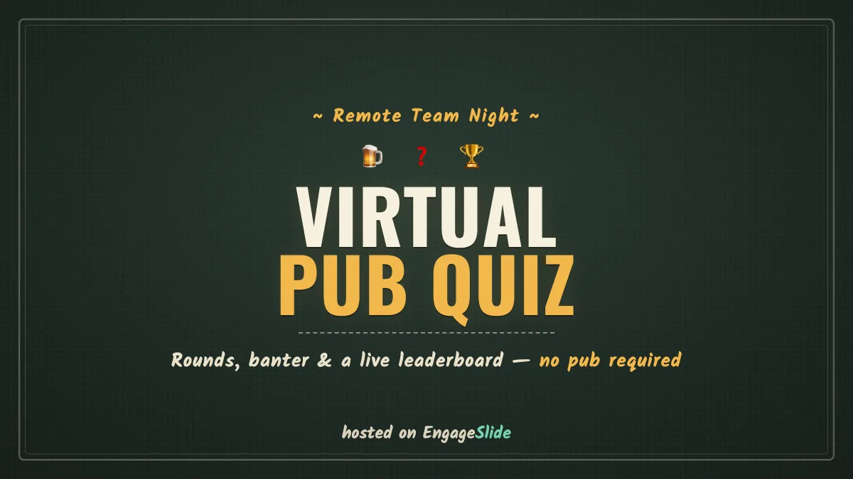How to Run a Virtual Pub Quiz for Remote Teams
