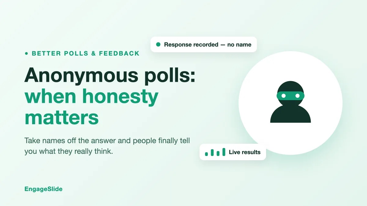 Anonymous Polls: When and Why to Use Them