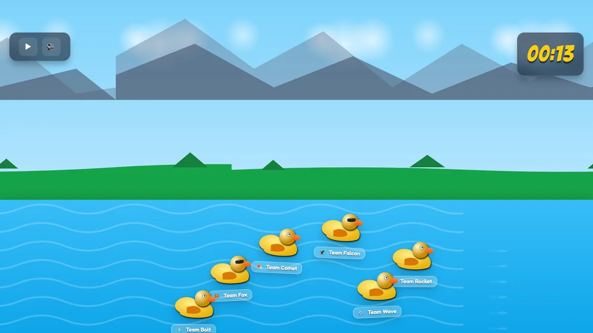 Duck Race: Turn Any Quiz Into a Live, Cheer-Out-Loud Race