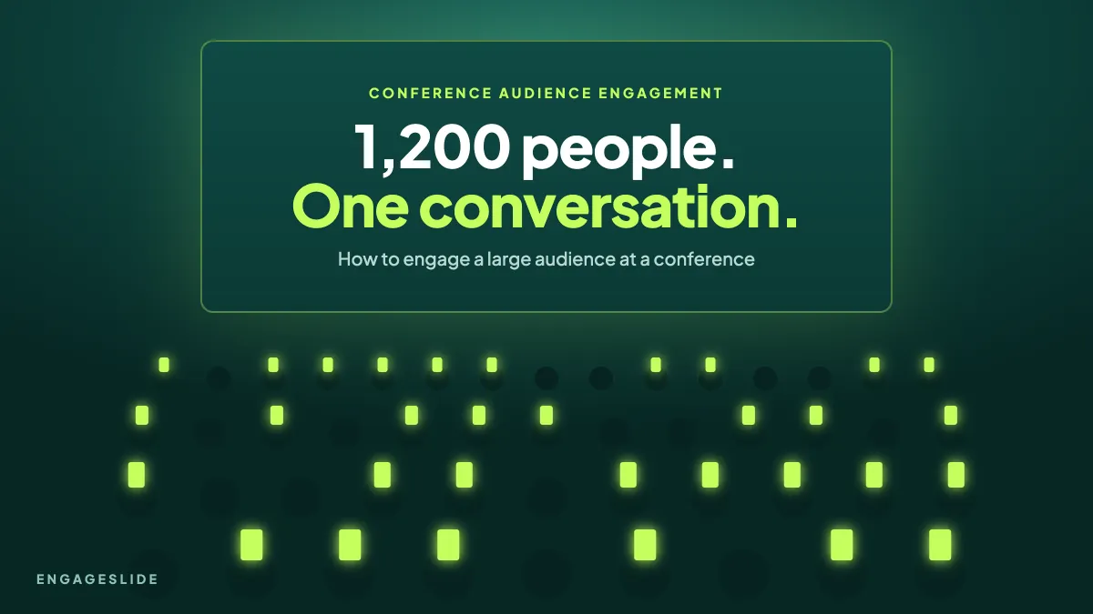 How to Engage a Large Audience at a Conference (Without a Microphone Queue)