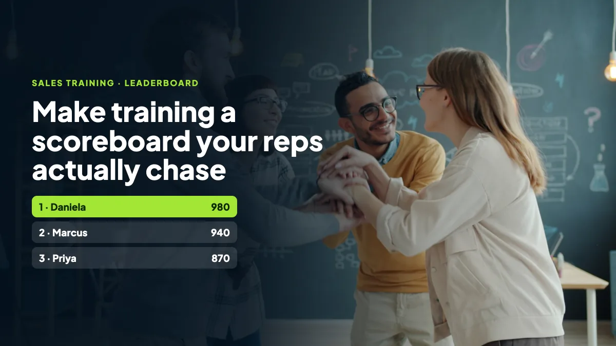 Using Leaderboards to Motivate Sales Teams in Training