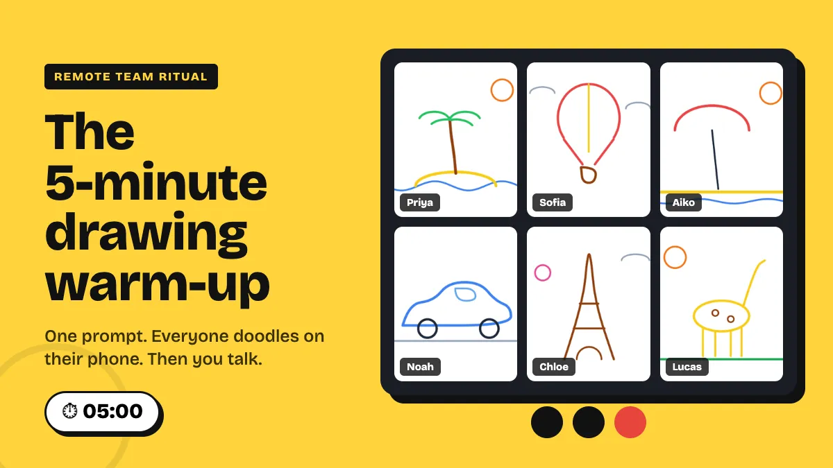 A 5-Minute Drawing Warm-Up for Remote Teams (Run It Every Week)