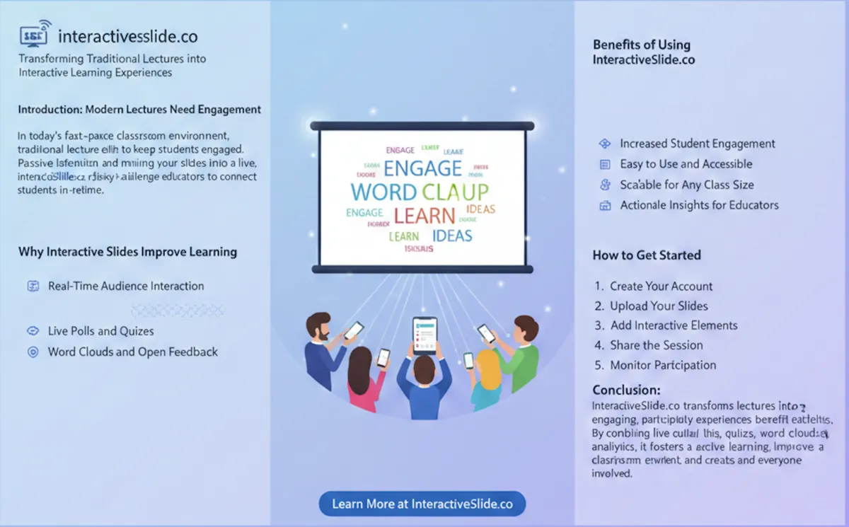 Engage Your Students with EngageSlide in Lectures