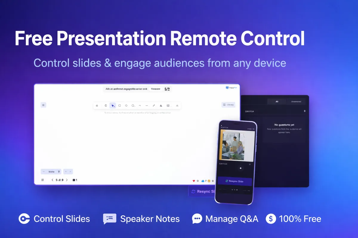 EngageSlide Remote Control – A Powerful Remote Presenter Tool for Interactive Presentations