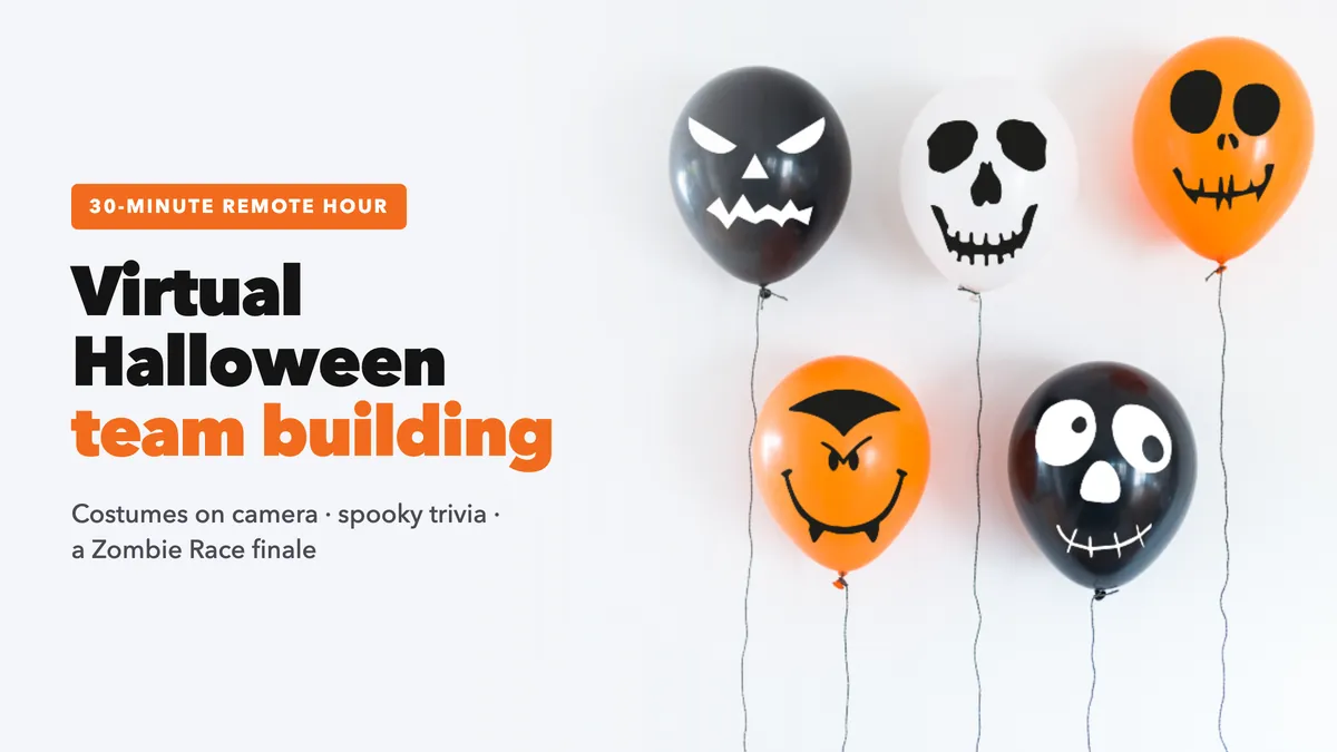 Virtual Halloween Team Building: Eine 30-minütige Fernstunde, die Ihr Team lieben wird