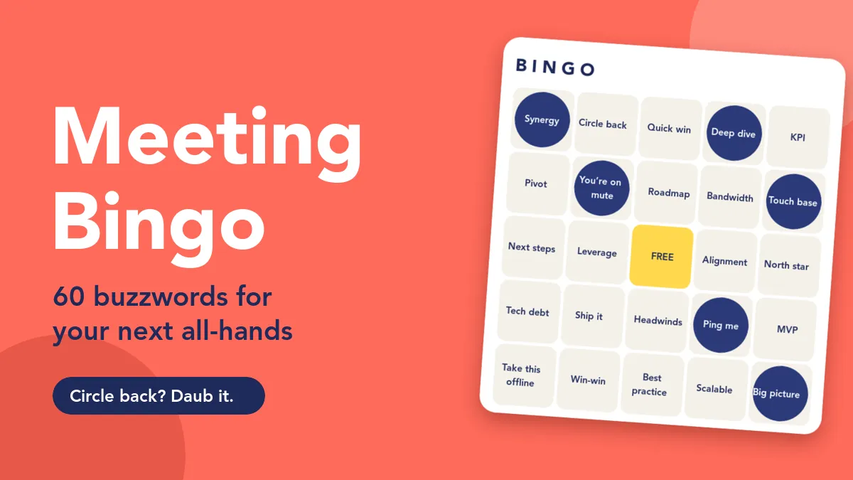 Bingo spotkań: 60 słów dla kolejnych wszystkich rąk