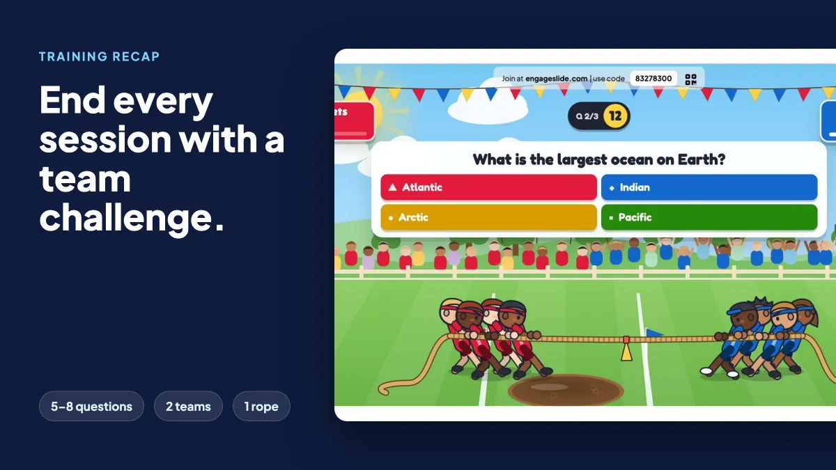 Training Recap Activity: End Every Session With a Team Challenge